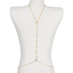 Rhinestone Waterdrop Body Chain