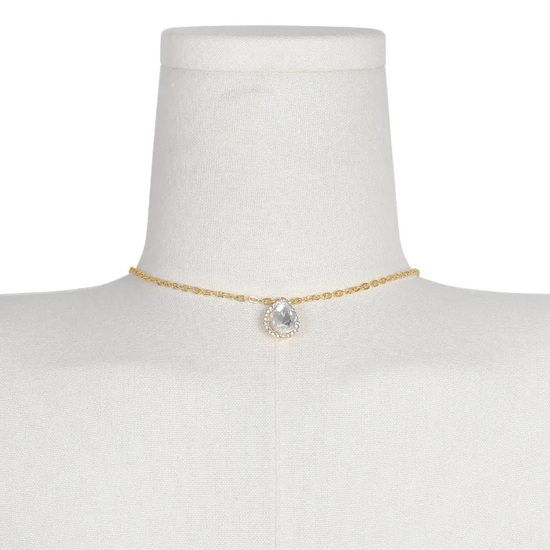 Rhinestone Waterdrop Body Chain
