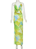 Weird Puss Side Spilt Dress