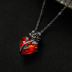 Gothic Rose Red Necklace
