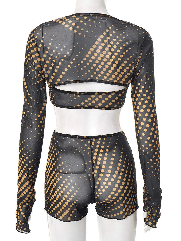 Polka Print 3 Piece Set