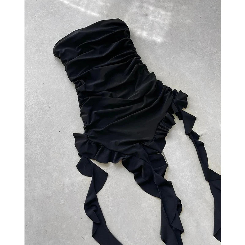 Hemline High Slit Dress