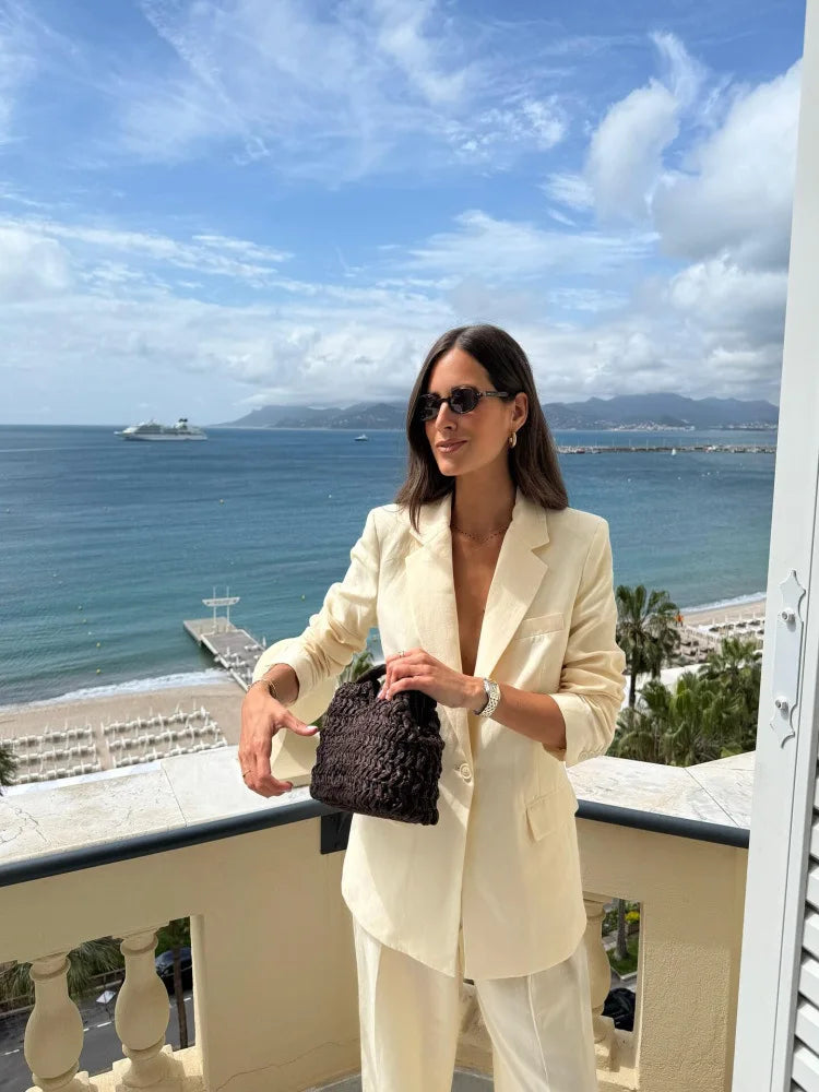 Woven Straw Handbag